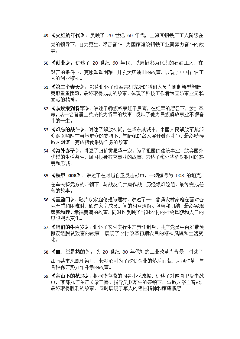 一百部红色电影列表第5页