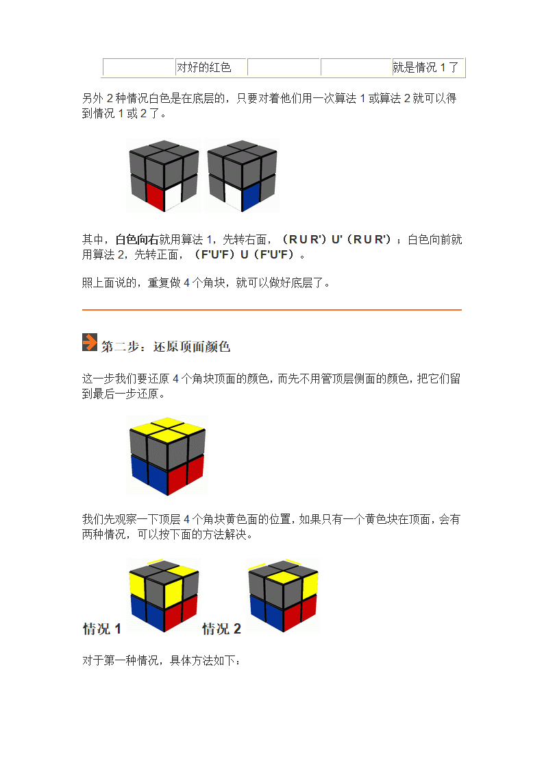 二阶魔方的玩法[图解]第3页