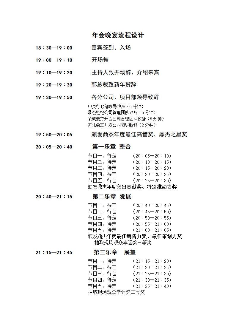 年会流程第2页