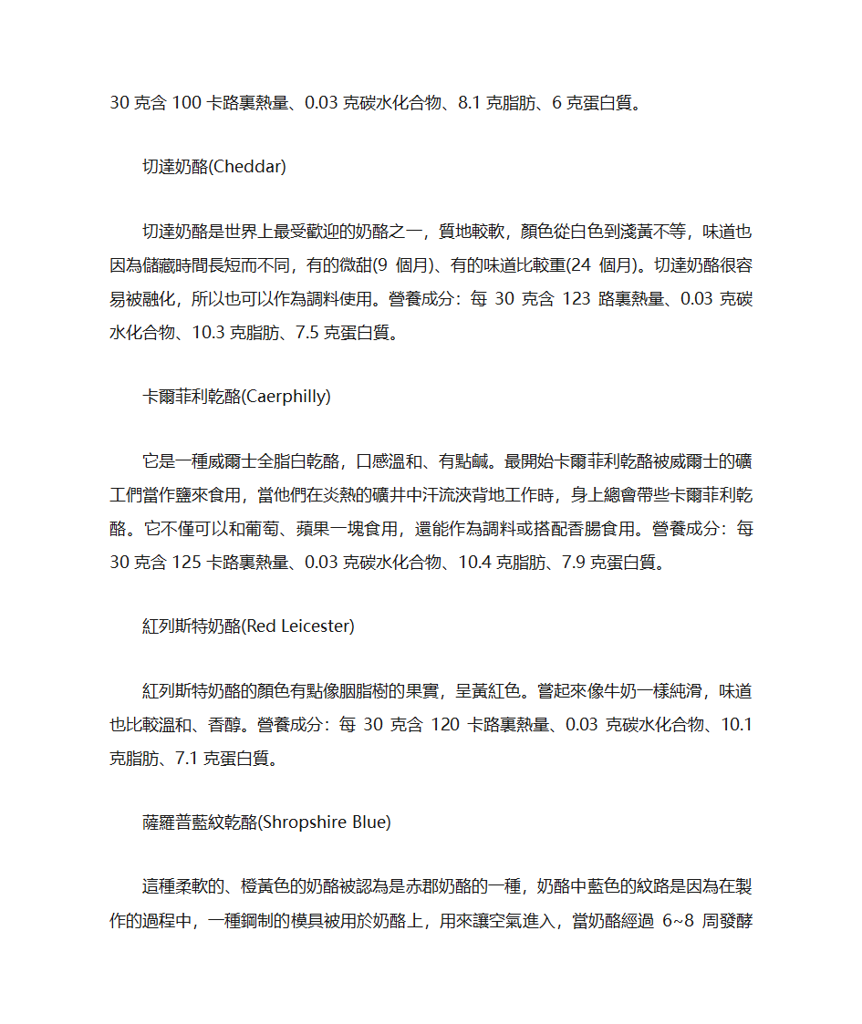 奶酪种类第4页