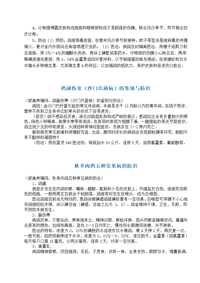 养殖肉鸽基础知识第14页