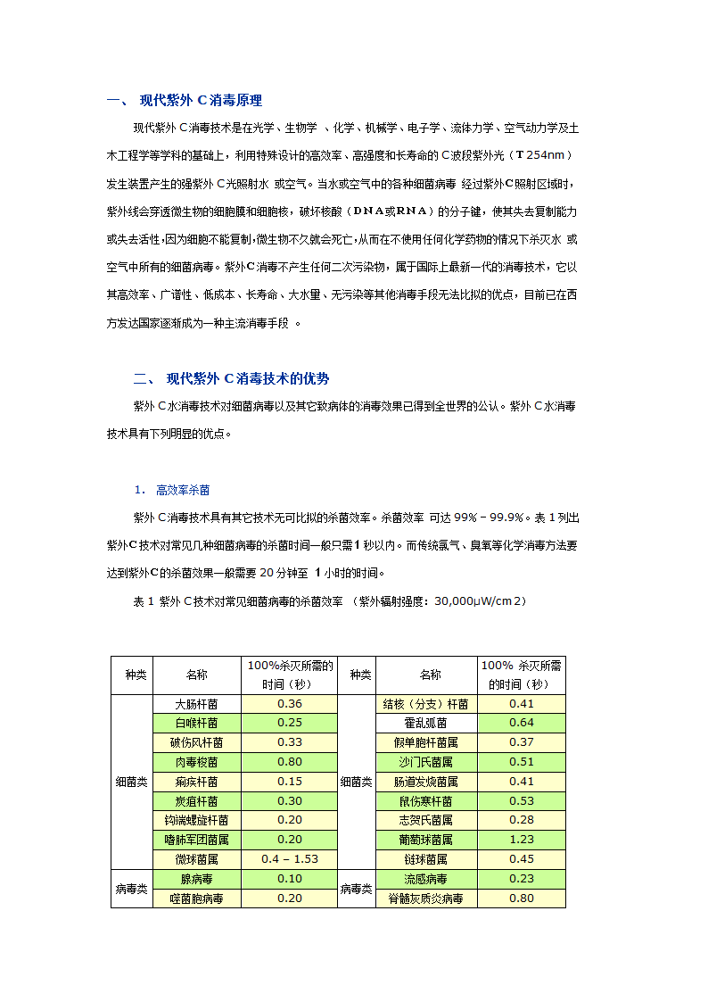 紫外线消毒原理第1页