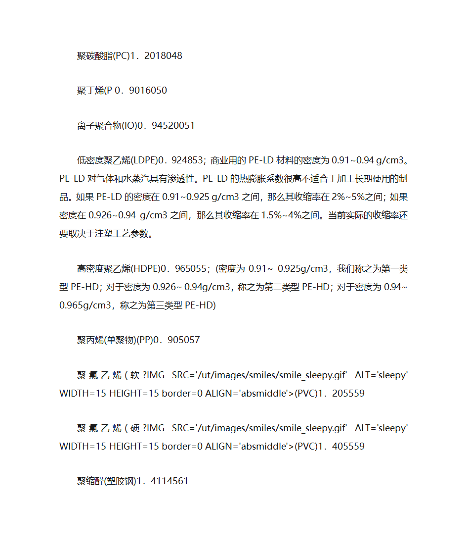 塑料密度第2页