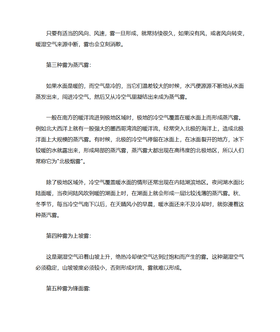 雾是怎么形成的第2页