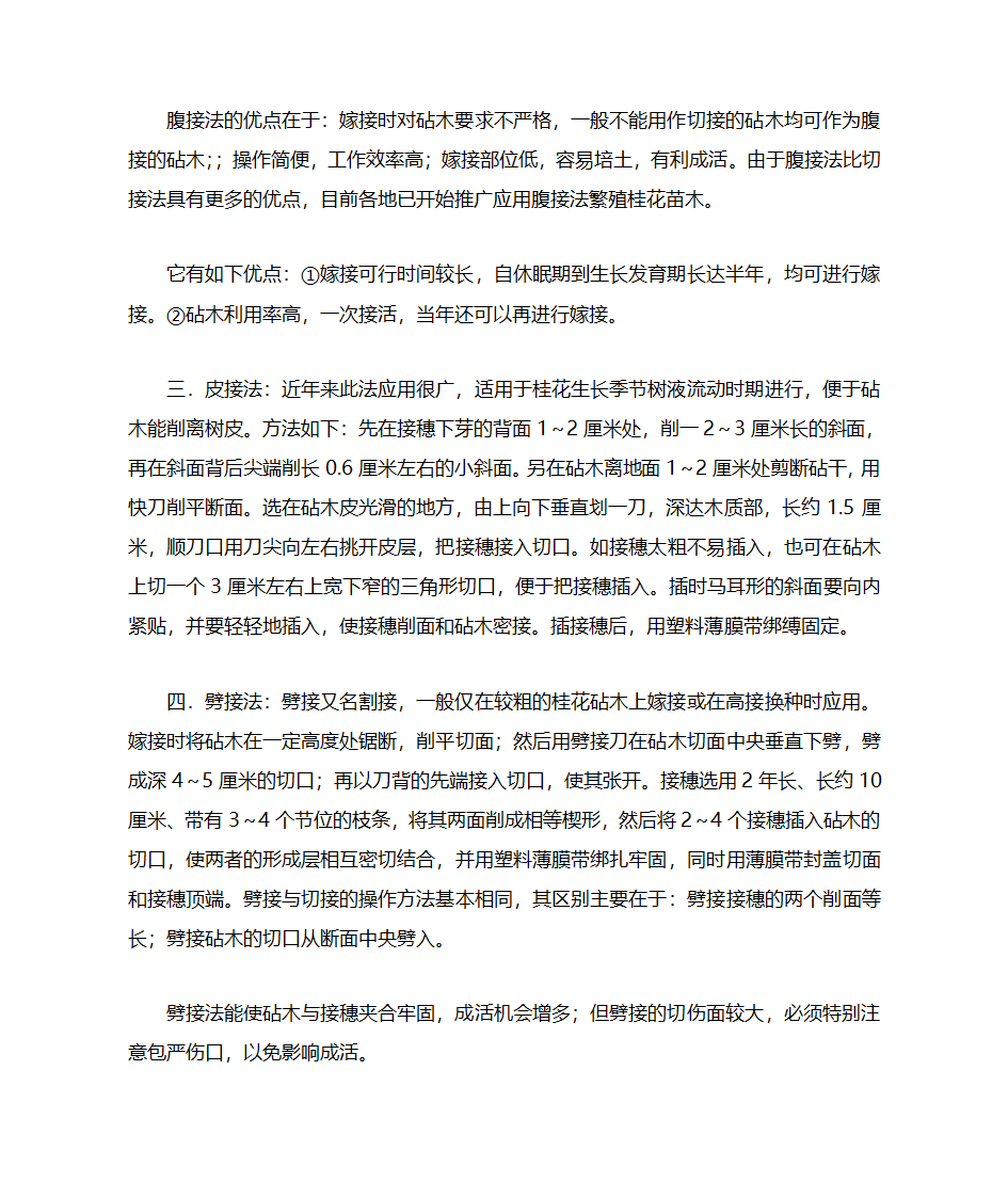 桂花嫁接方法图解第2页