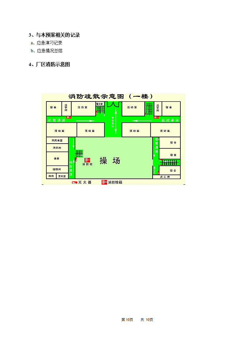 安全生产应急预案（综合方案可备案）.doc第10页