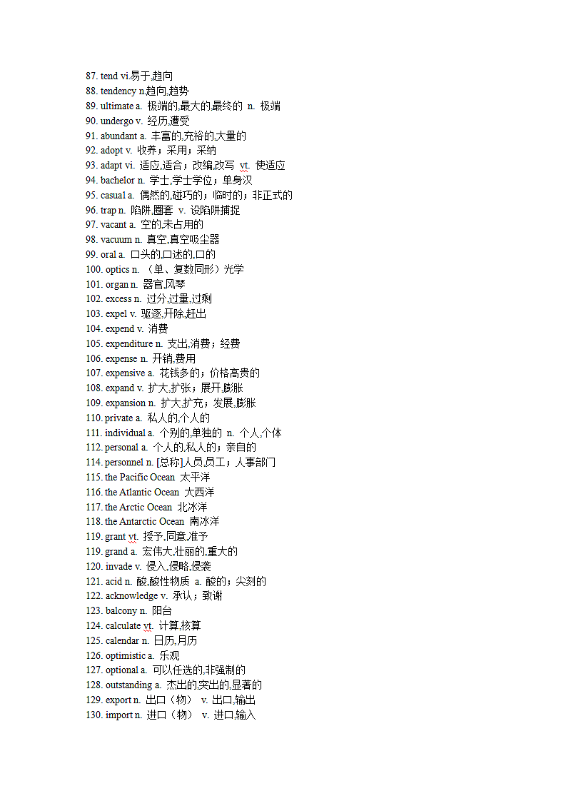 高考阅读高频难词690个第3页