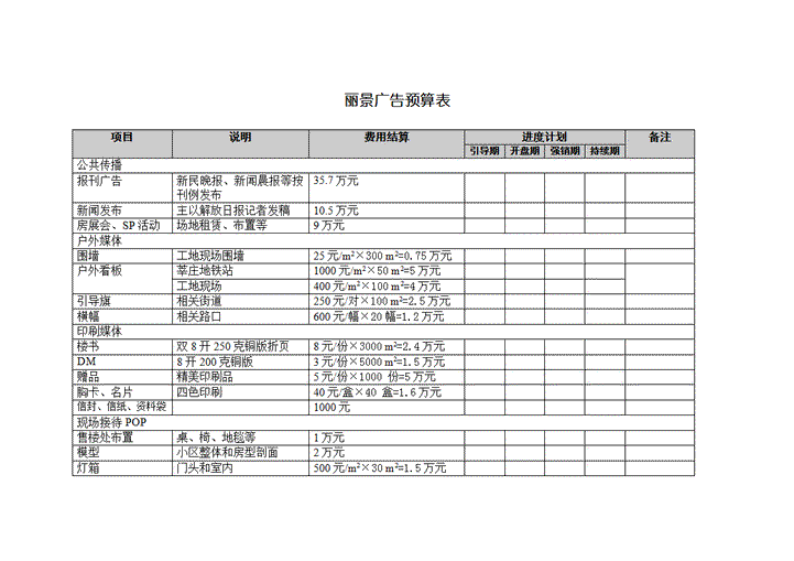 莘都丽景报纸广告及活动安排表.doc第2页