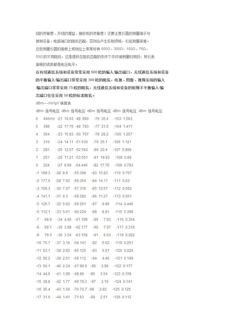 分贝电平电压功率电压第9页