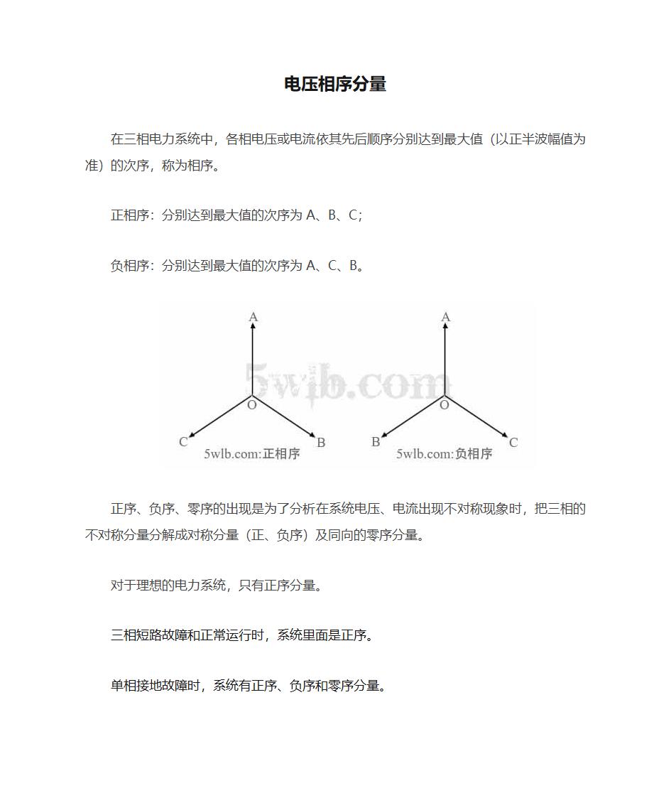 电压相序分量第1页