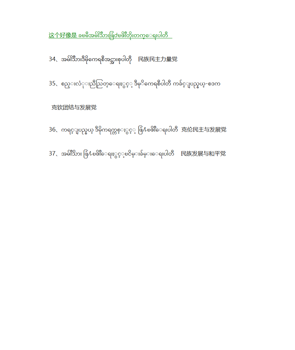 缅甸政党第4页