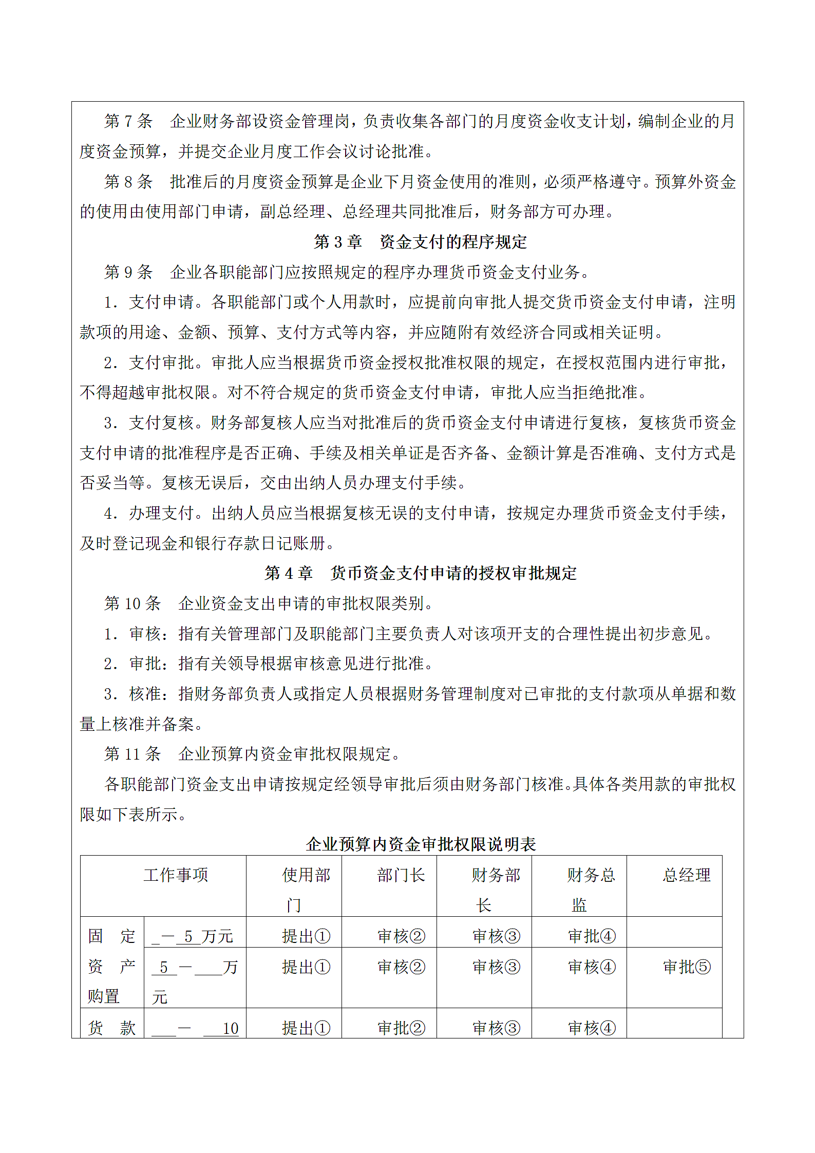 企业内部控制资金活动管理制度.docx第4页