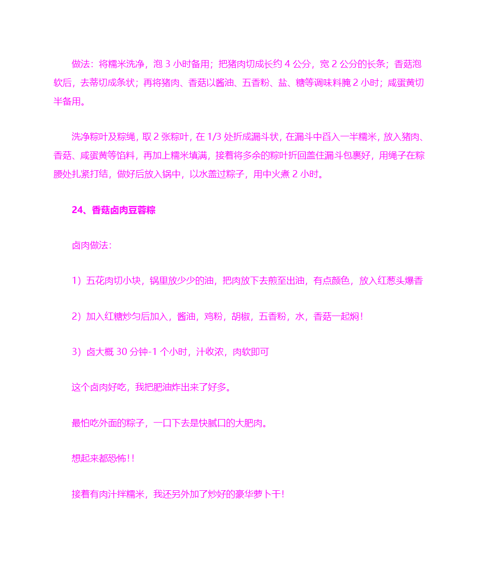 50种粽子的不同做法大全-粽子大全第13页