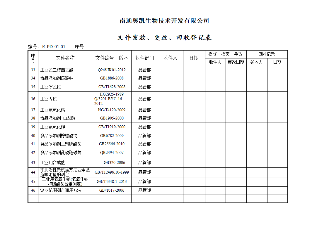 文件发放清单第3页