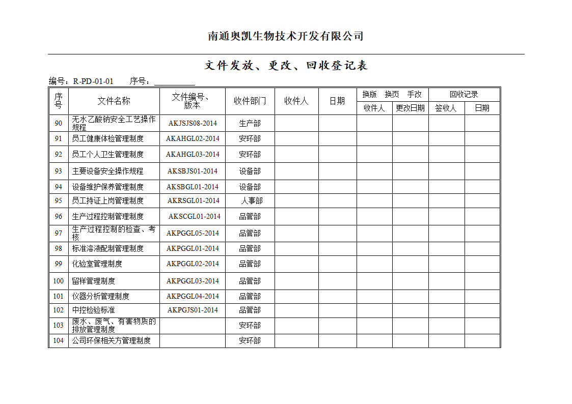 文件发放清单第7页