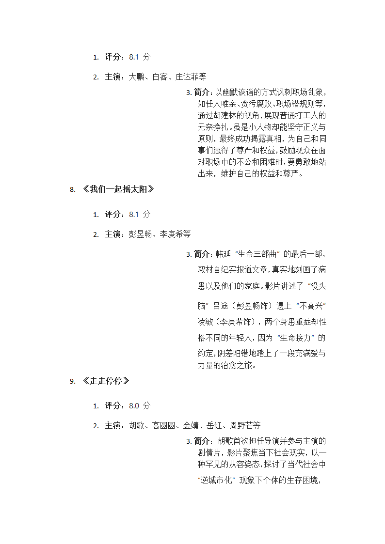 豆瓣 2024 年度电影榜单第3页