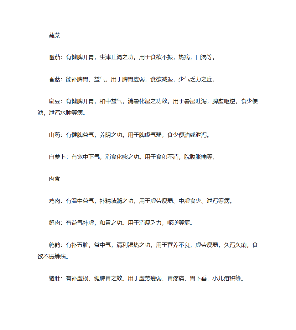 健脾开胃各种食材_禁忌与适宜及各种菜谱第5页