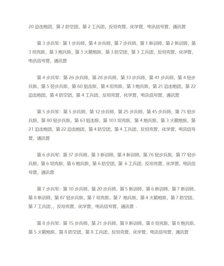 朝鲜人民军编制表第3页