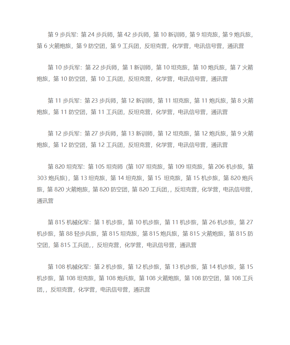 朝鲜人民军编制表第4页