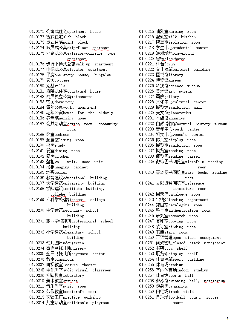 建筑学常用的英语.doc第3页