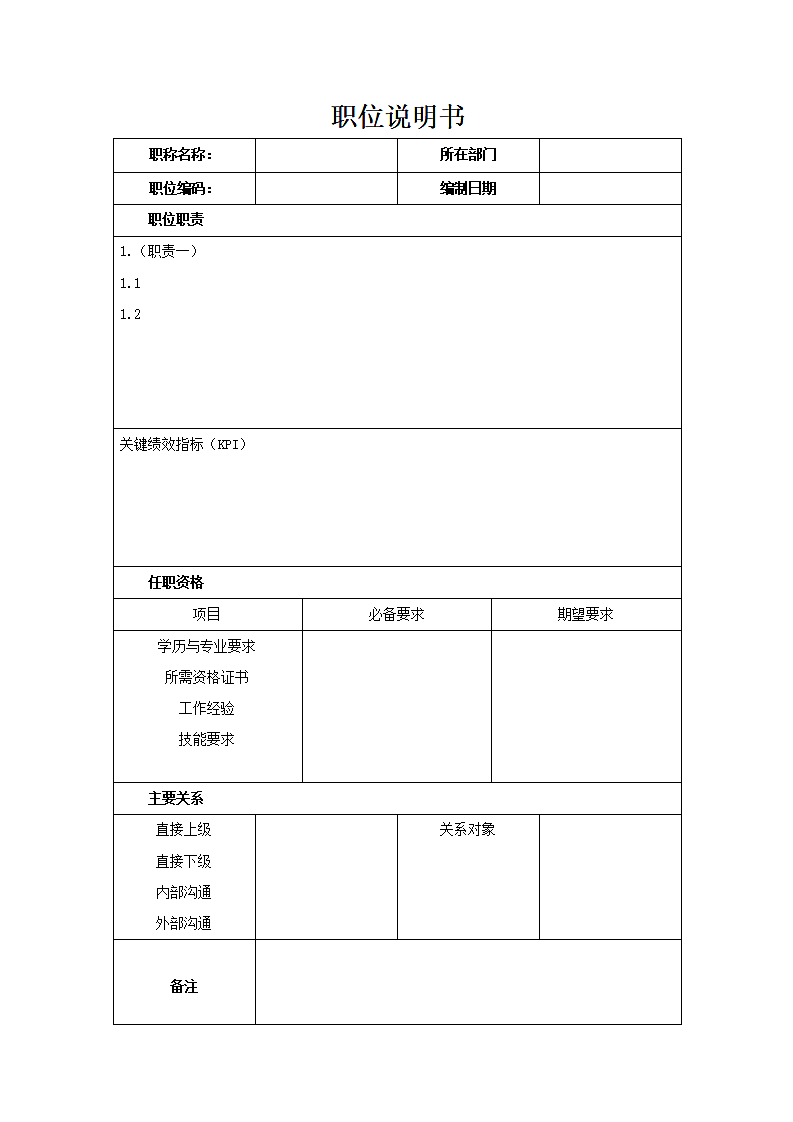 招聘职位说明书.docx第1页