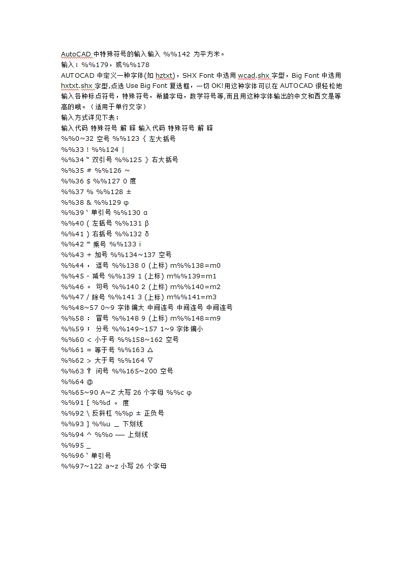 CAD特殊符号输入法.docx