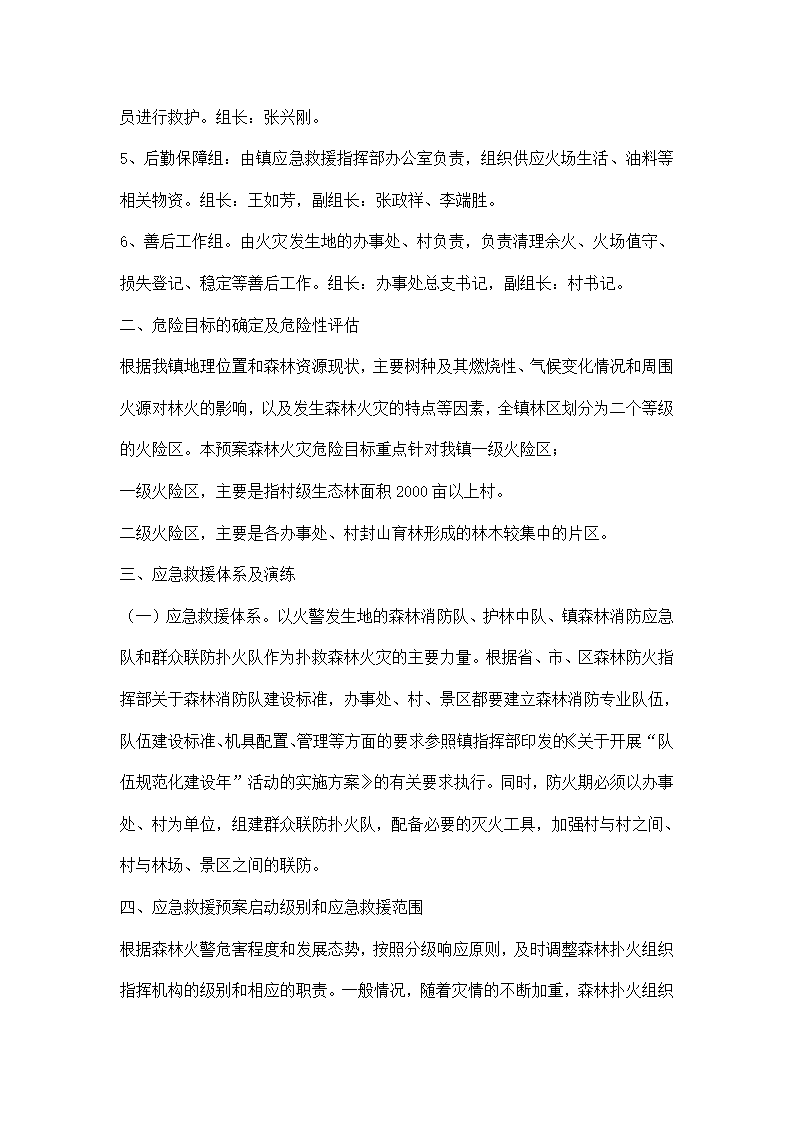 镇委森林火灾应急方案.docx第2页