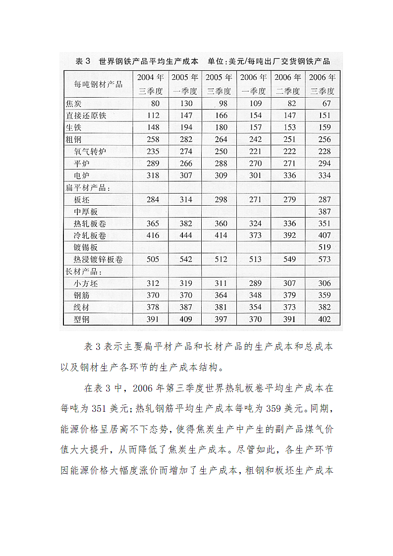 世界钢铁产品生产成本分析第5页