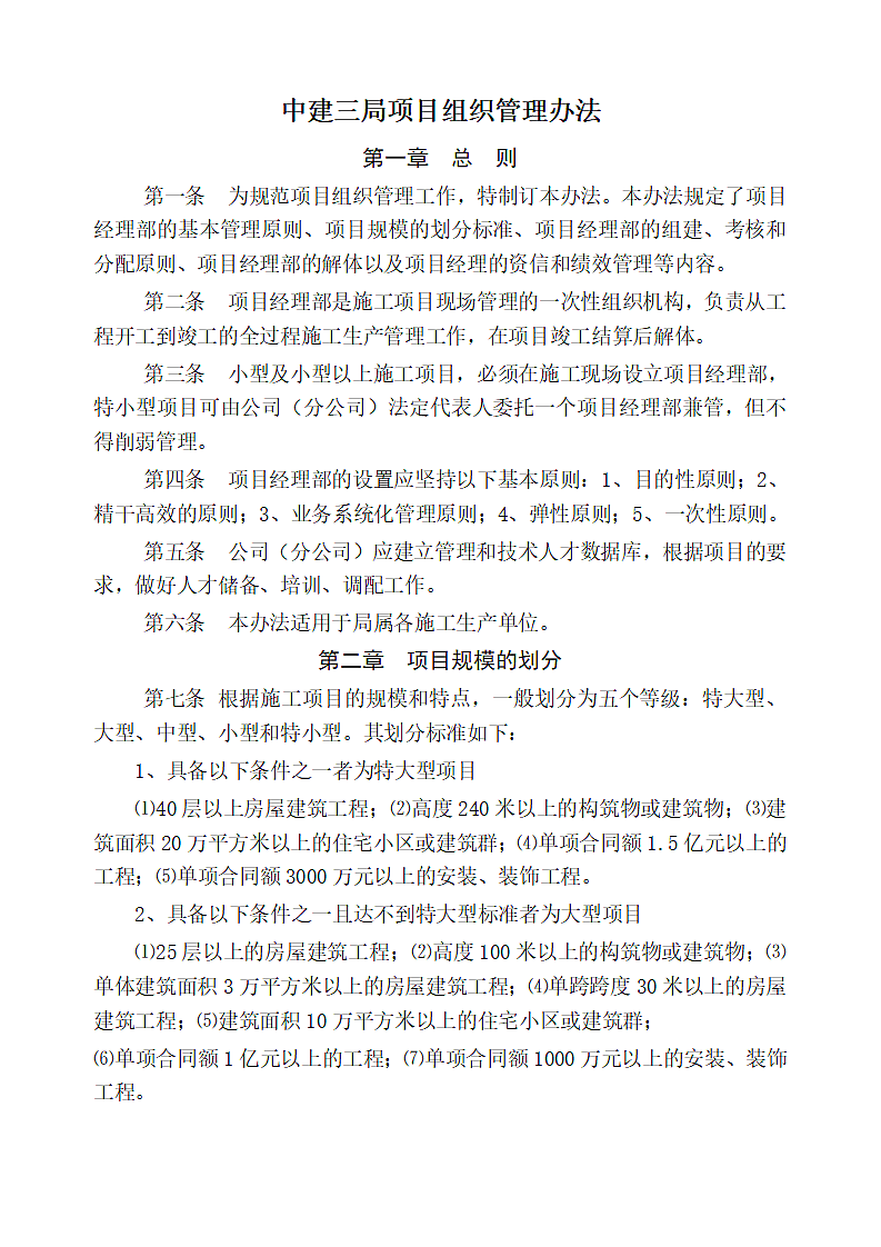 知名企业项目组织管理办法.doc