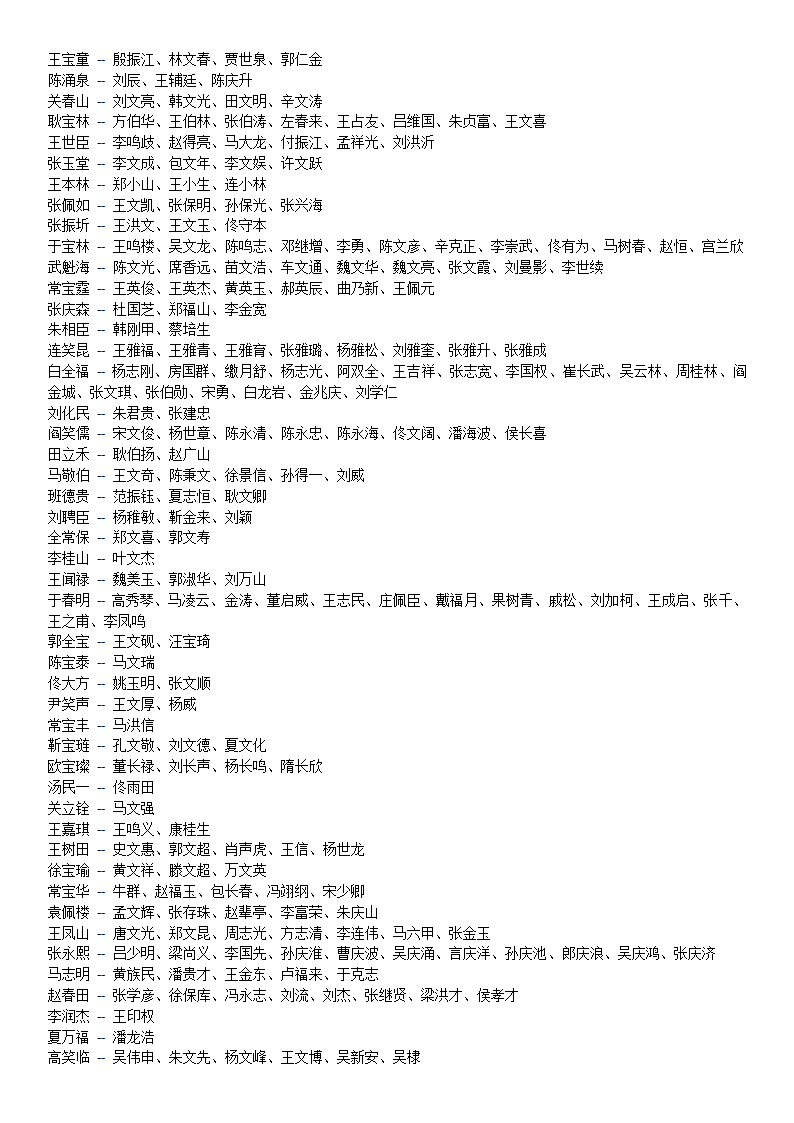 相声族谱第4页