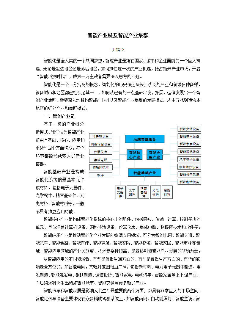 智能产业链及智能产业集群第1页