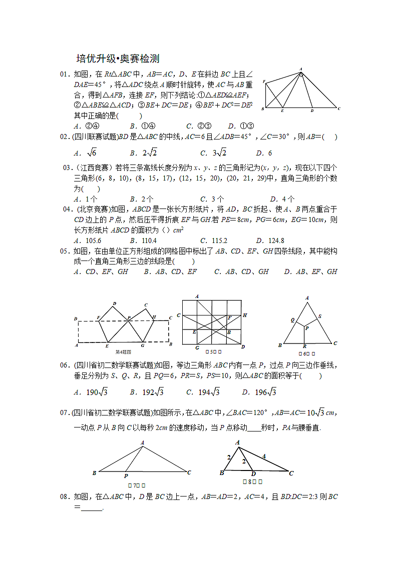 勾股定理考点专题训练第10页