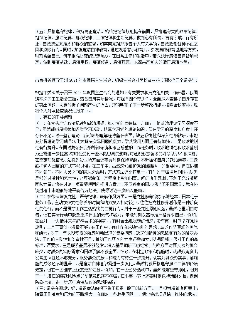 民主生活会方案怎么写第10页