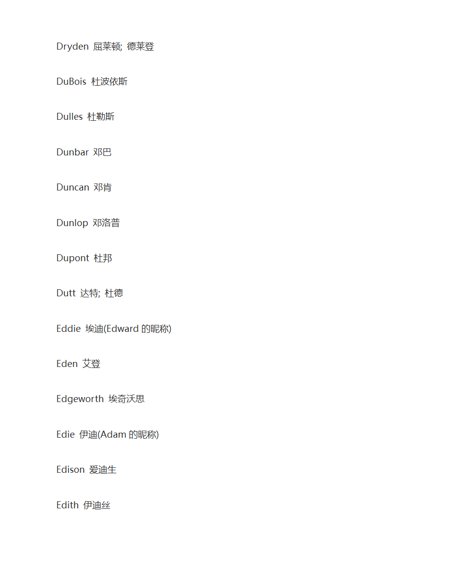 英语人名大全第17页