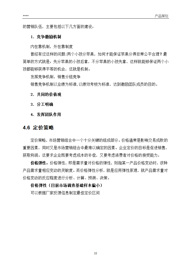 产品营销策划方案第10页