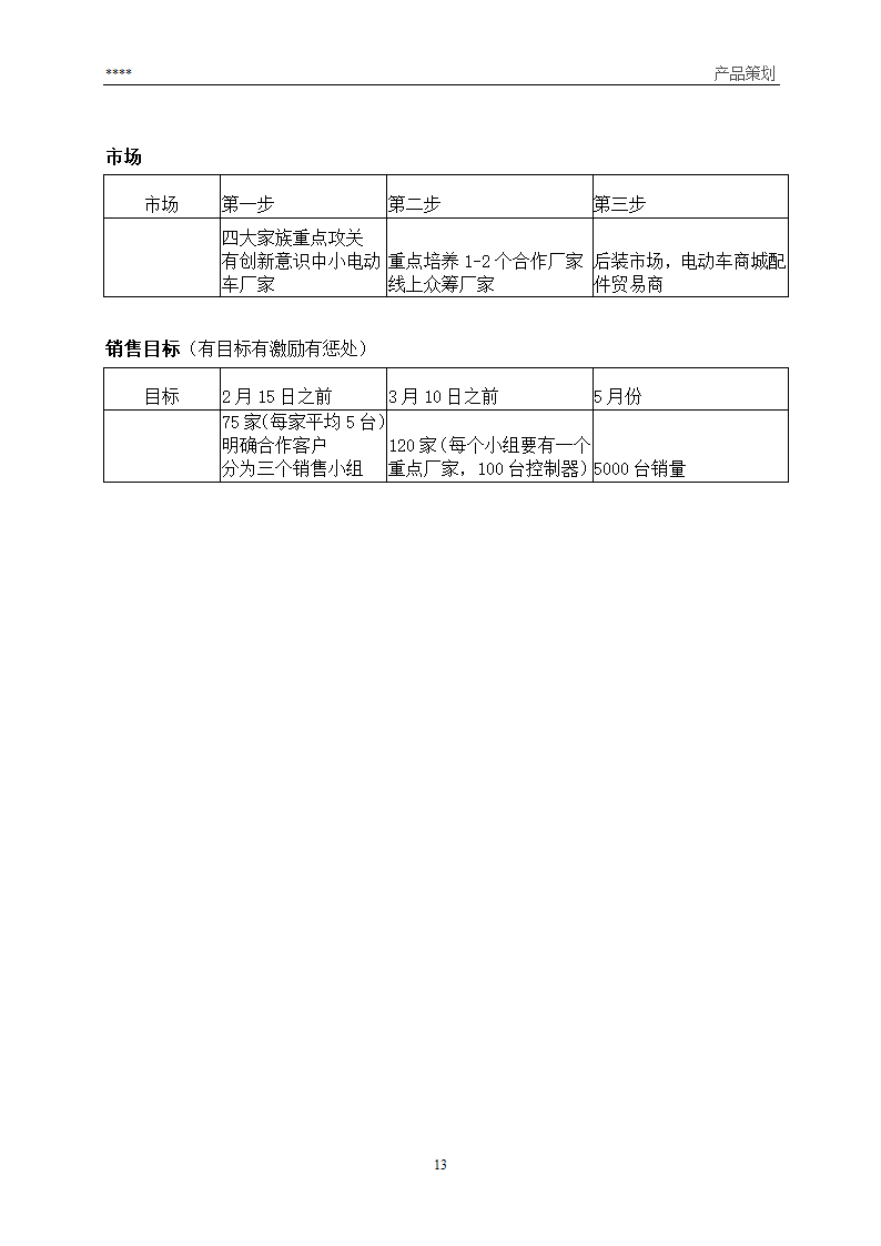 产品营销策划方案第13页