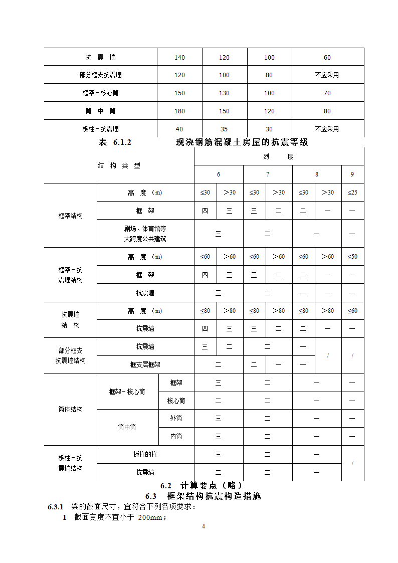 抗震设计规范节选第4页