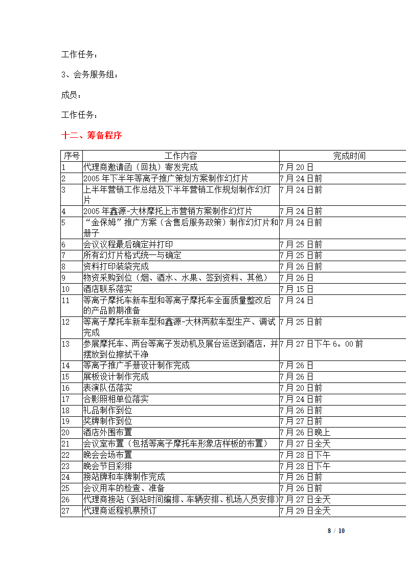 会议策划方案第8页