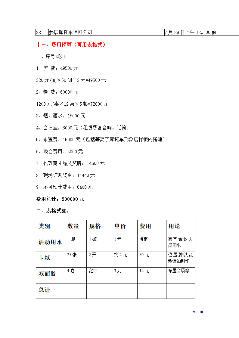 会议策划方案第9页