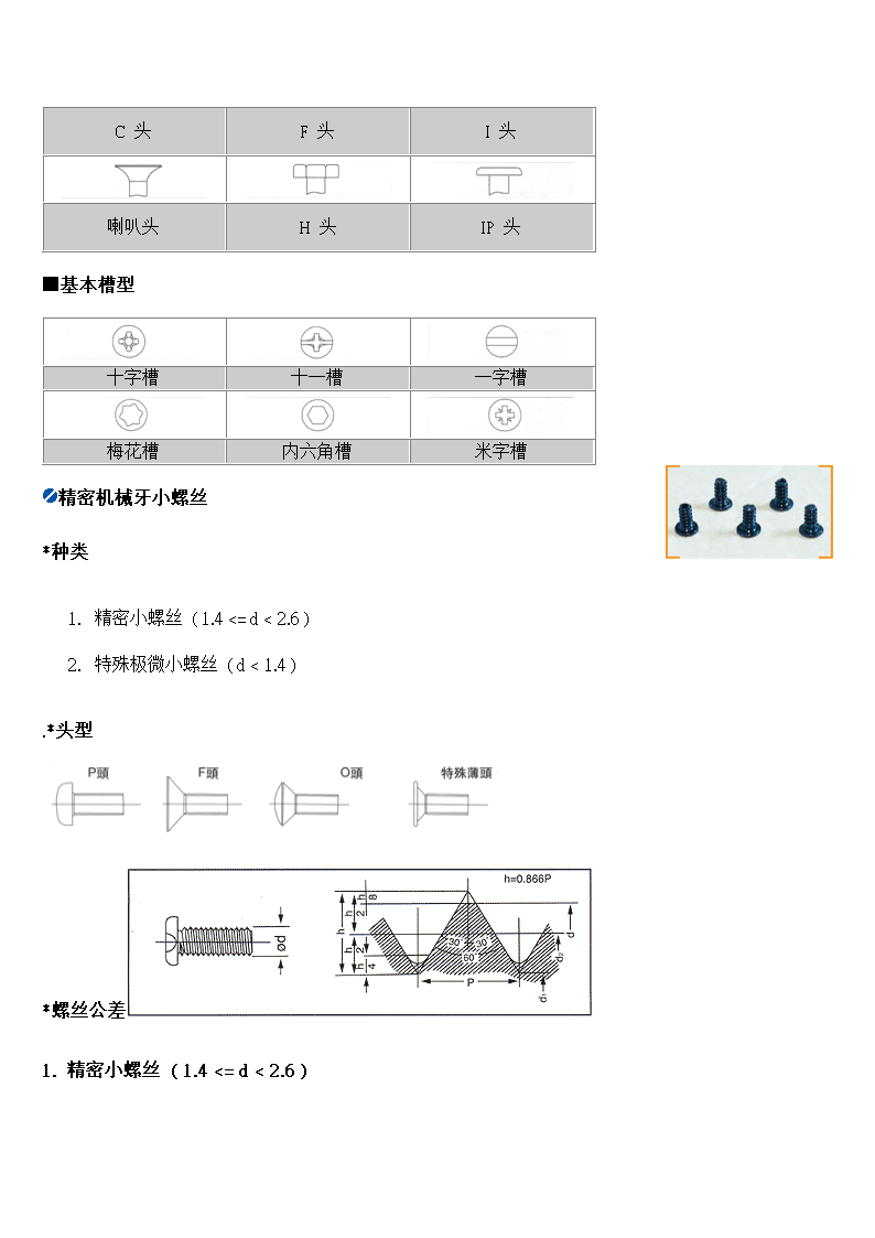 螺丝种类第2页