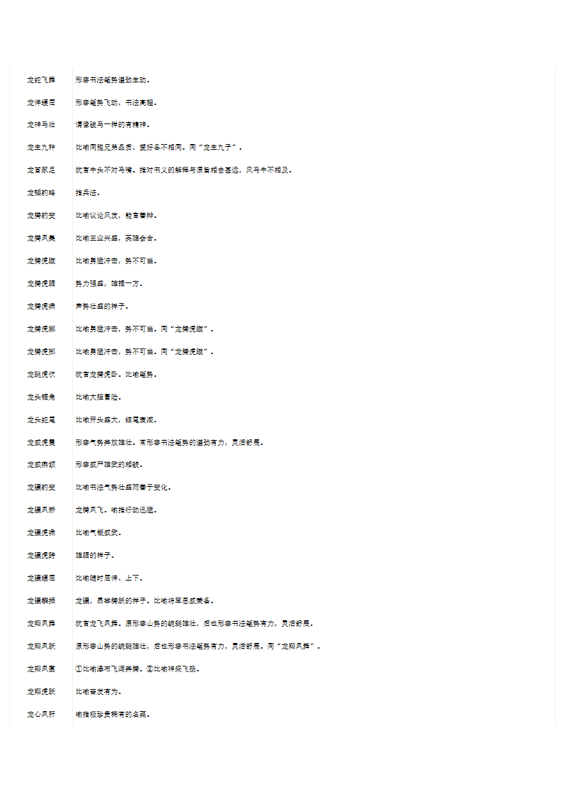 含有龙的成语第8页