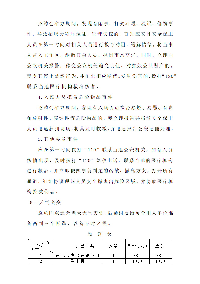 双选会策划方案第12页