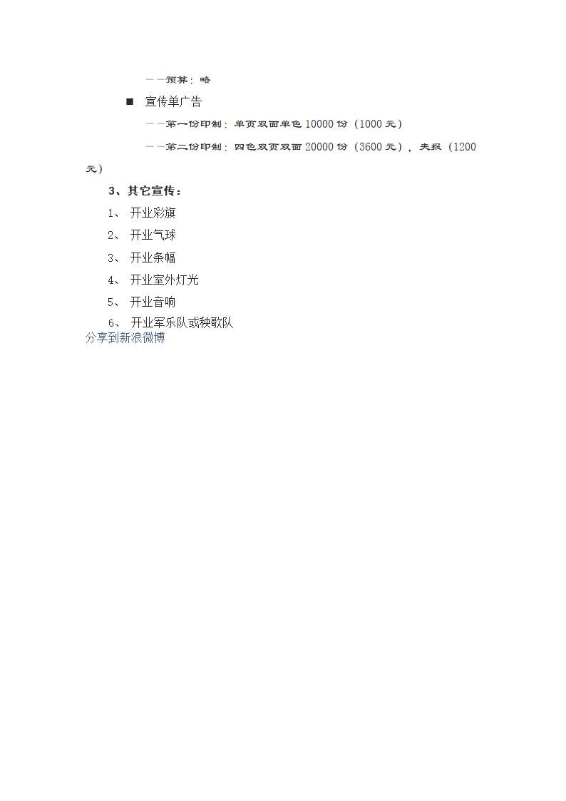 开业策划方案第4页