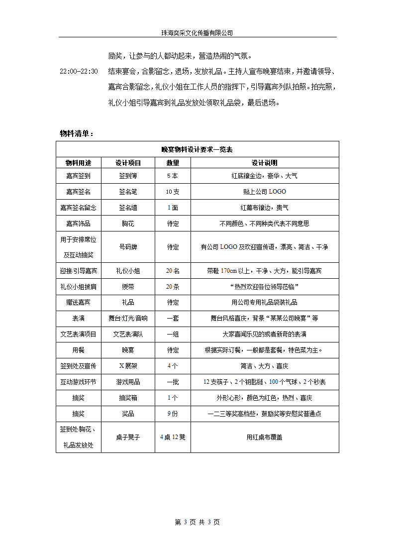 晚宴策划第3页