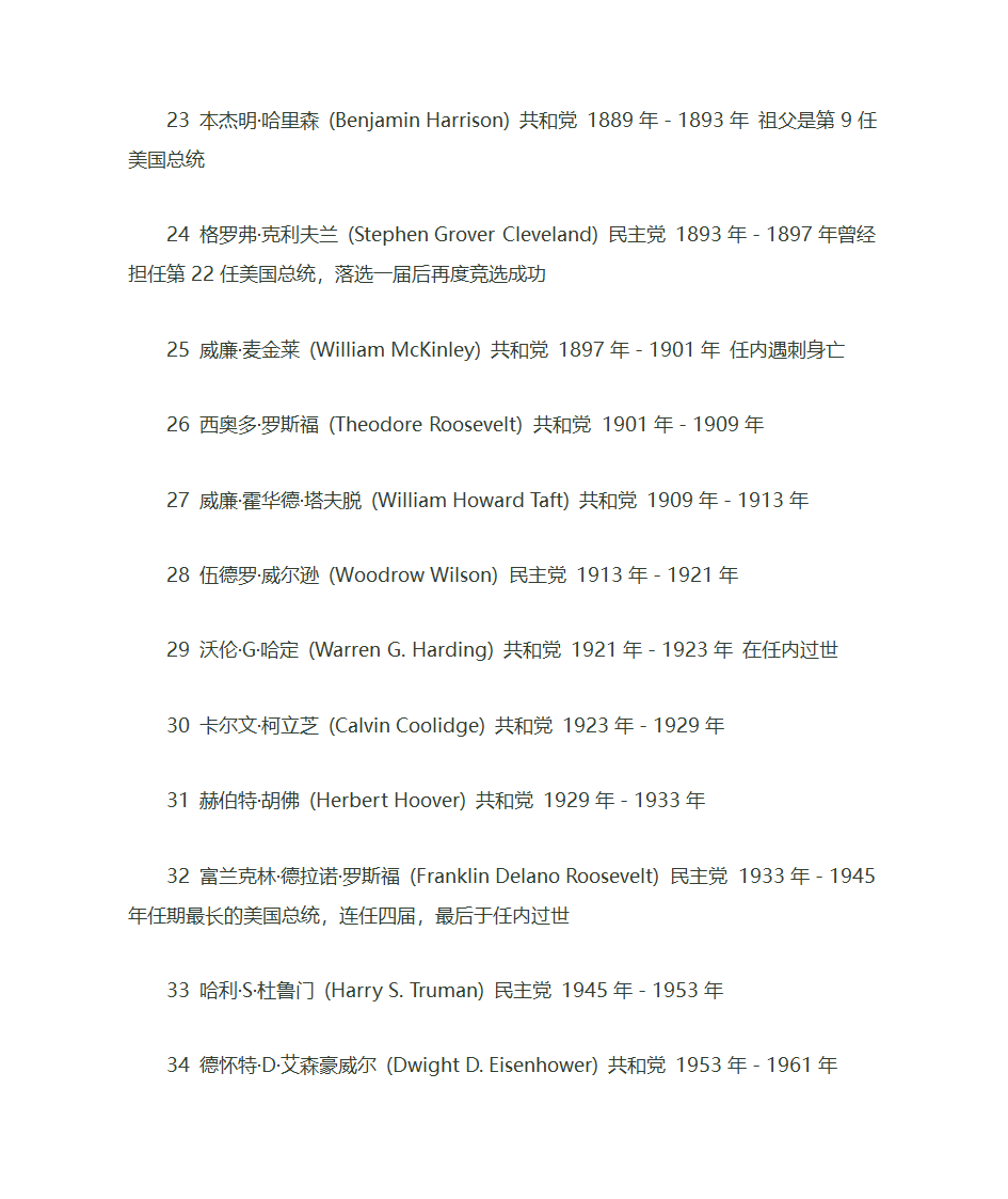 美国历届国家领导人及任期第3页