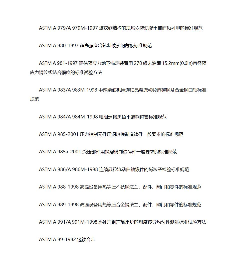 ASTM标准目录第61页