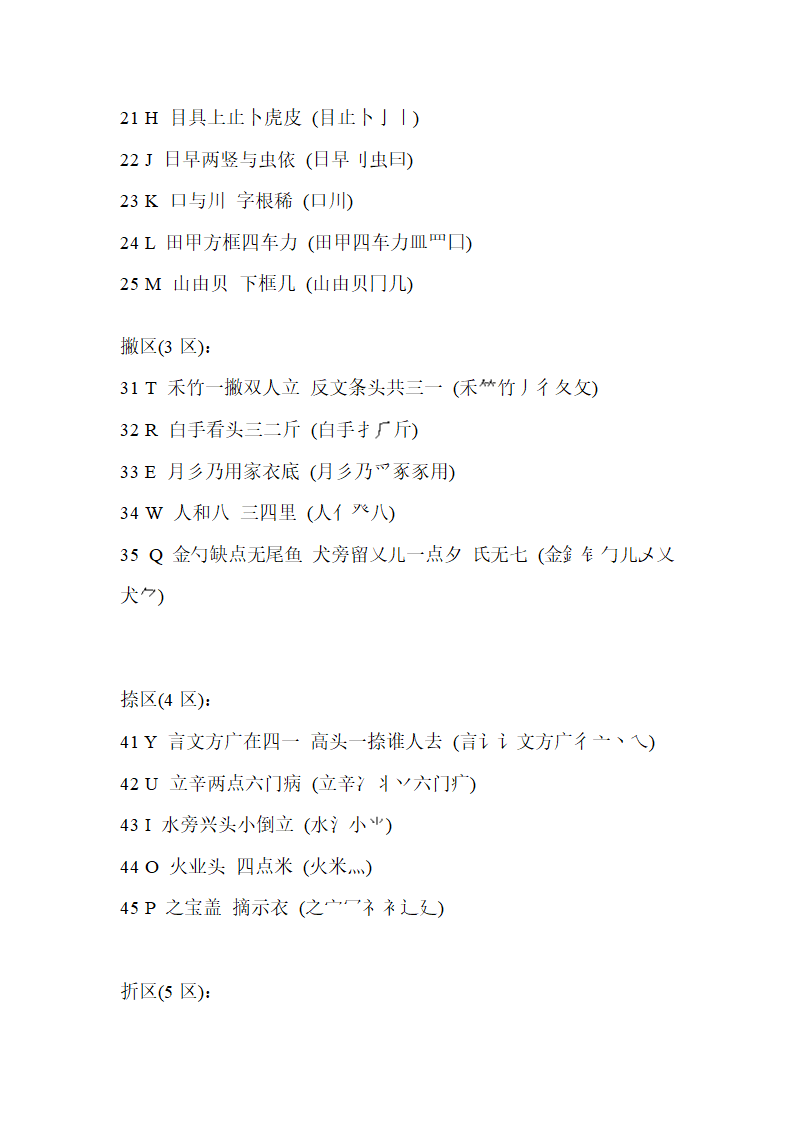 五笔拆字规则第3页