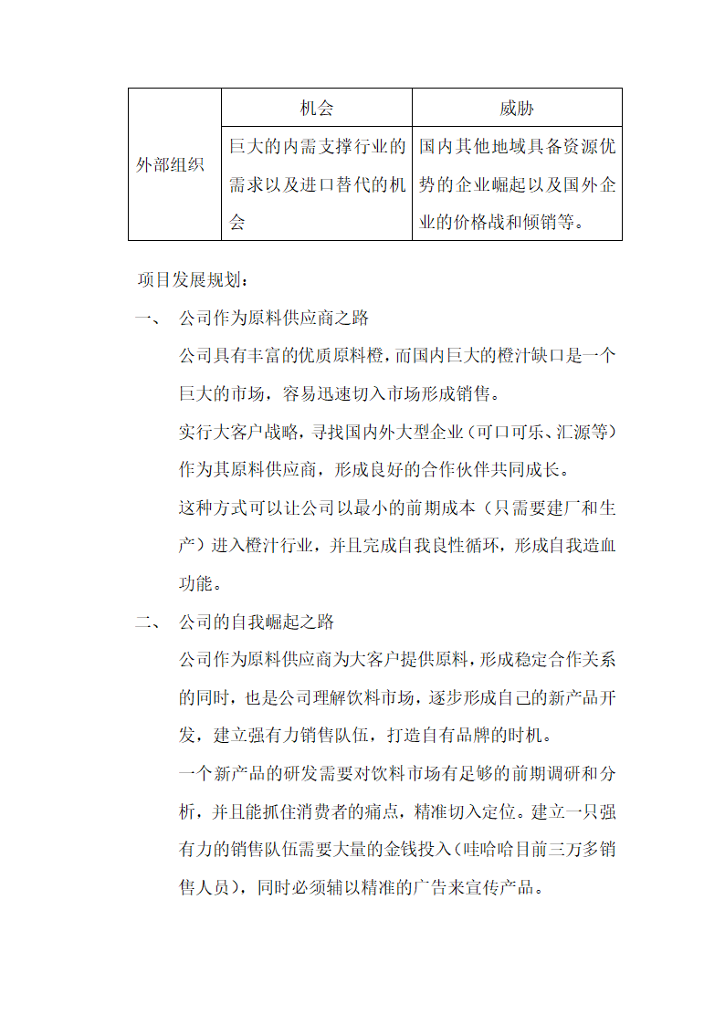 橙汁饮料项目方案第8页