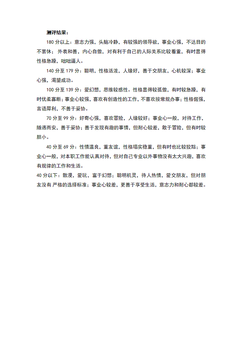 公司招聘心理测试题第3页