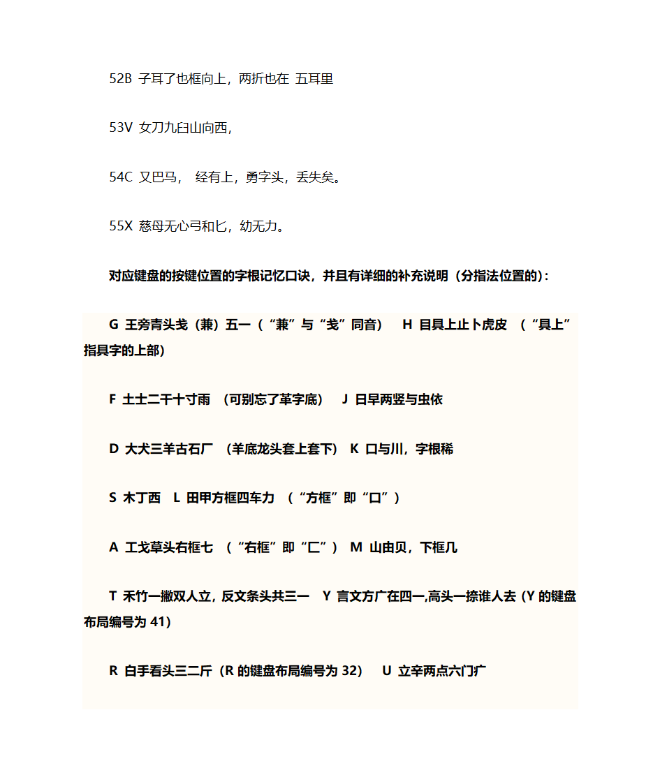 五笔打字口诀第3页